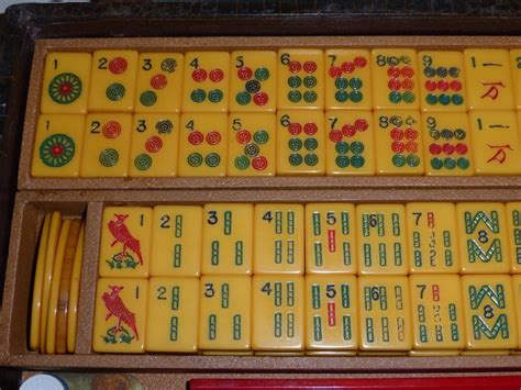 vintage gold metal dice box key chain mahjong|mahjong sets for sale.